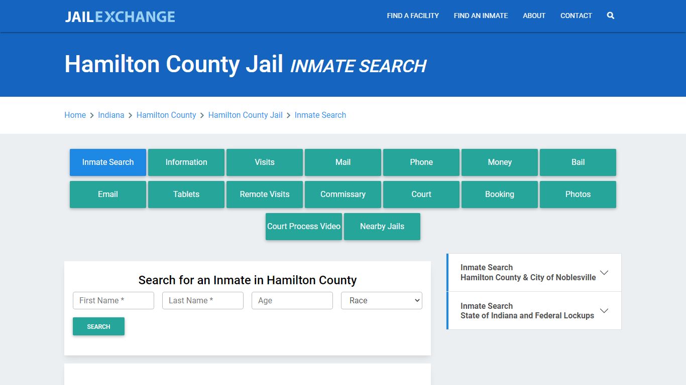 Hamilton County Jail, IN Inmate Search: Roster & Mugshots