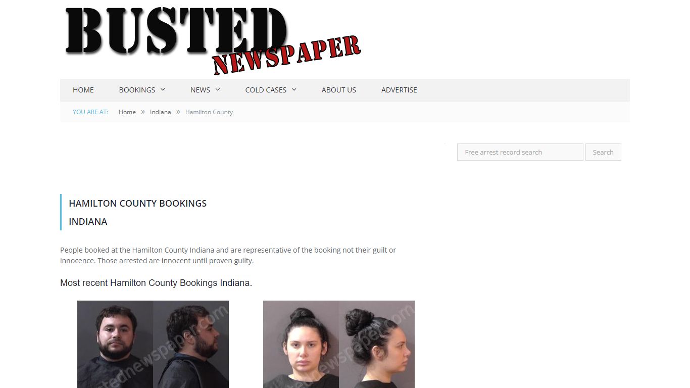 Hamilton County, IN Mugshots - BUSTEDNEWSPAPER.COM